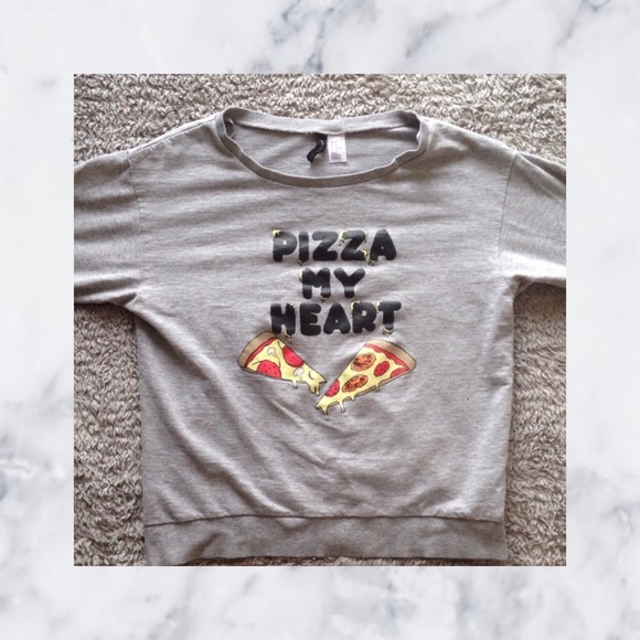 Divided Tops - “Pizza My Heart" Long Sleeved Shirt